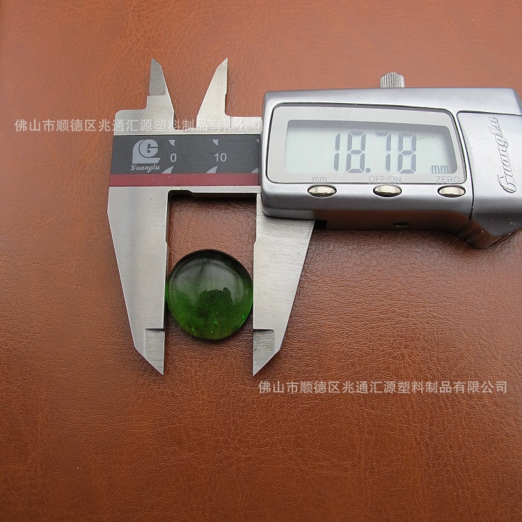 F系列JF深绿扁珠17-19MM卡尺图